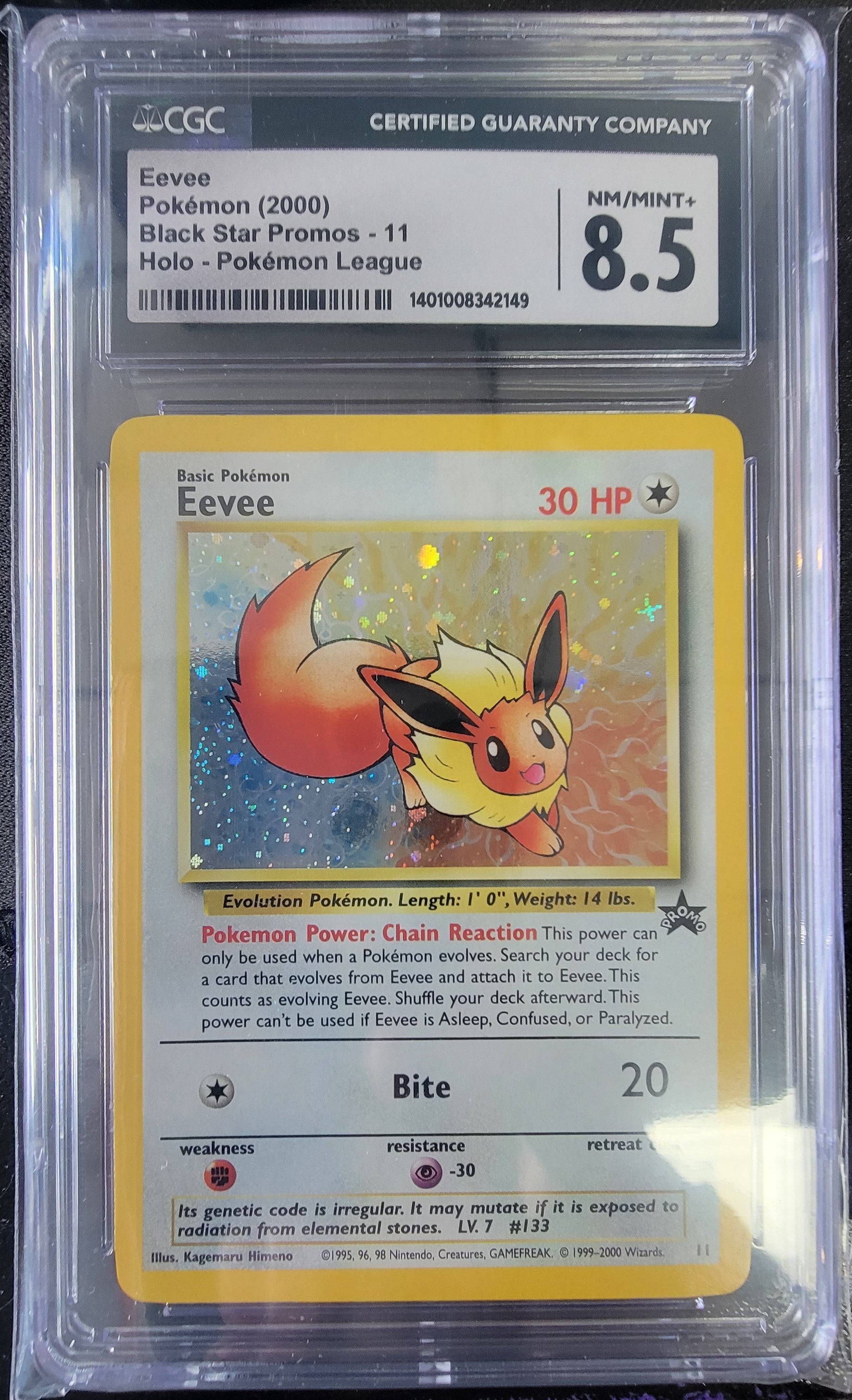 CGC 8.5 Eevee - Black Star Promo