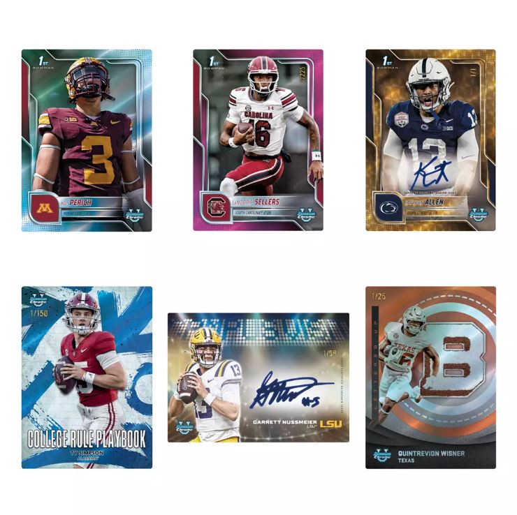 2025 Bowman Chrome University Collegiate Football Value Box