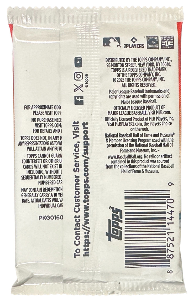 2025 Topps Update Series Baseball Hobby Box Pack