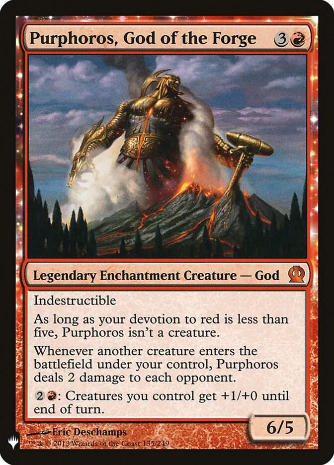 Purphoros, God of the Forge - The List Reprints