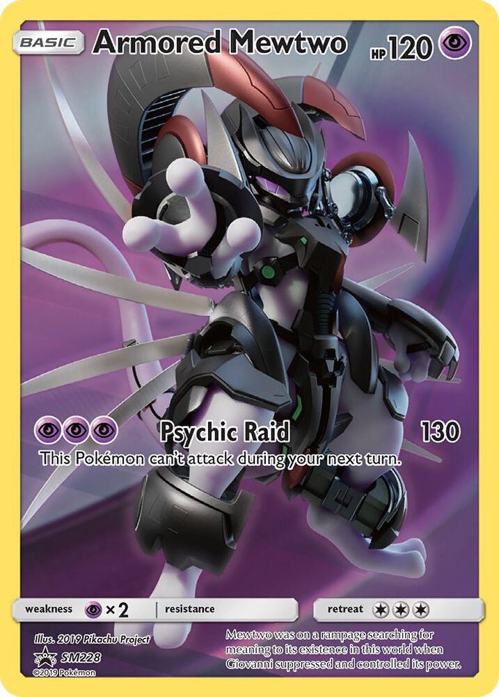 Pokémon: Armored Mewtwo - SM228 - Sun & Moon Promos - VGMX