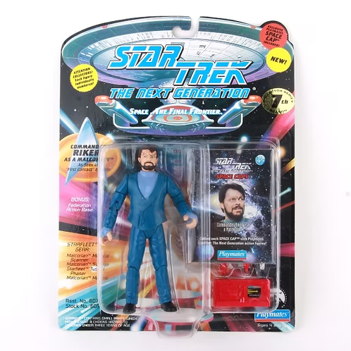 Star Trek: The Next Generation| Commander Riker as a Malcorian Action Figure - VGMX
