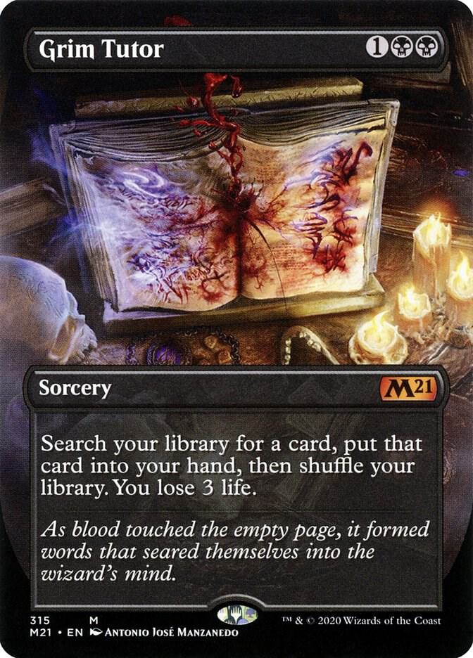 Magic: The Gathering: Grim Tutor (Alternate Art) - Core Set 2021