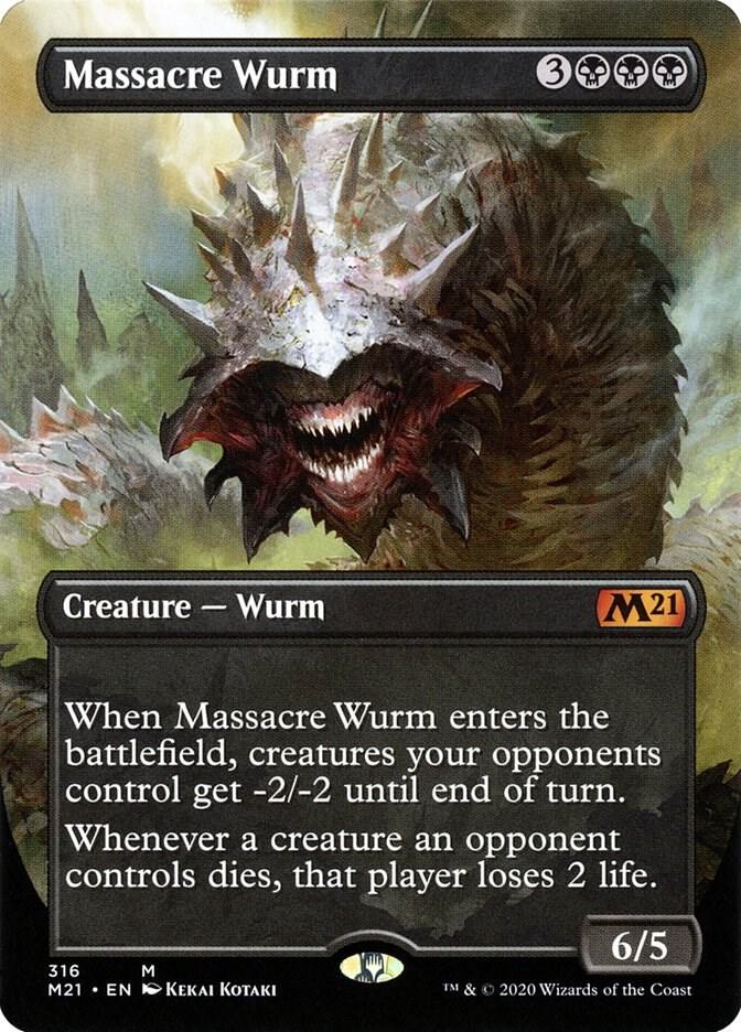 Massacre Wurm (Alternate Art) - Core Set 2021