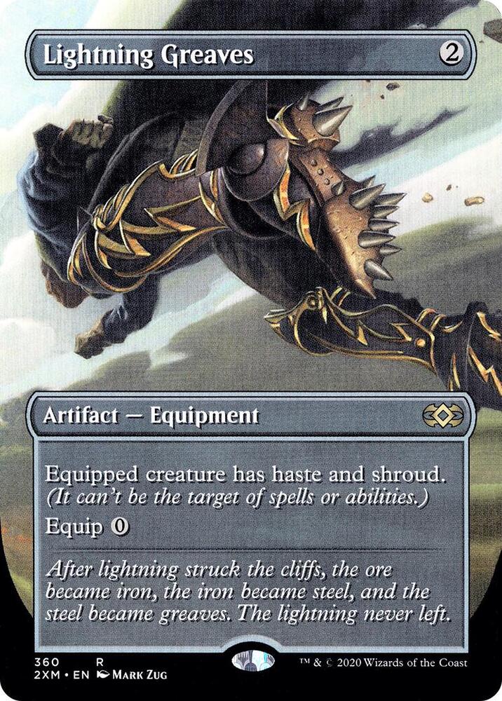 Magic: The Gathering: Lightning Greaves (Borderless) - Double Masters - VGMX