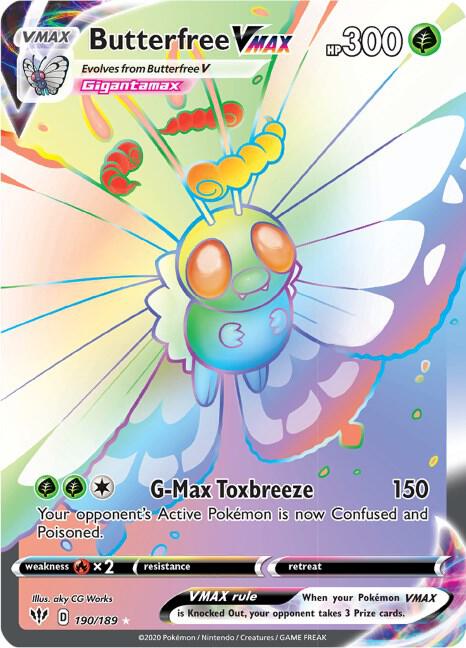 Pokémon: Butterfree VMAX (Secret) - SWSH03: Darkness Ablaze - VGMX