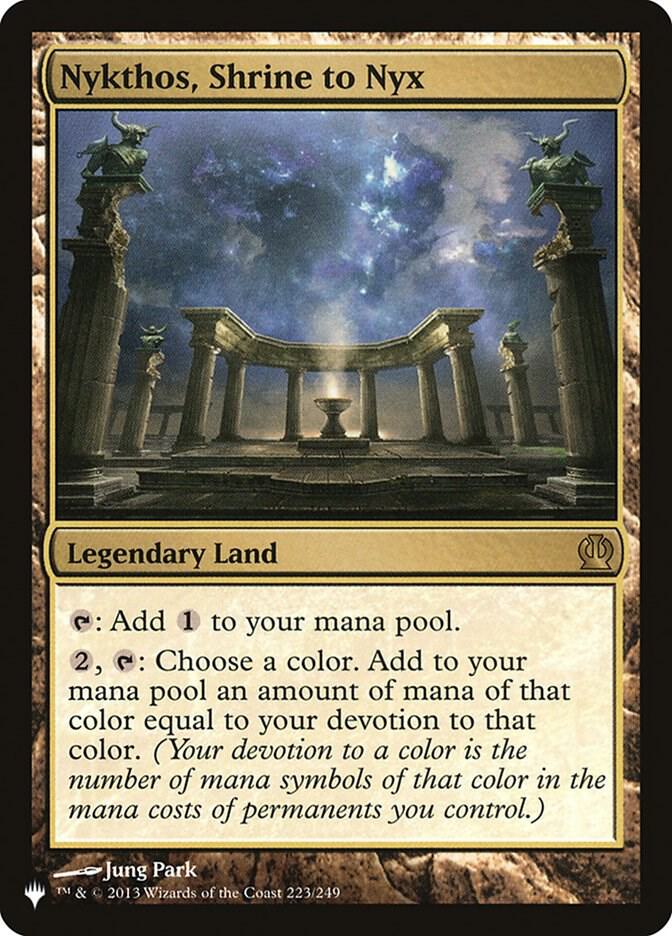 Nykthos, Shrine to Nyx - The List Reprints