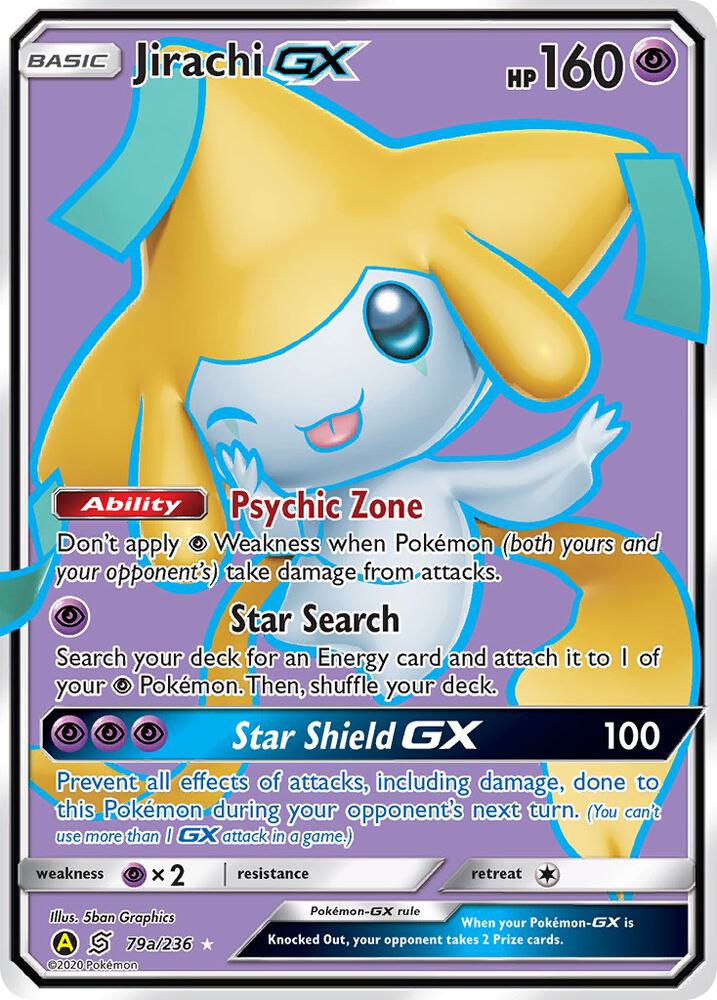 Pokemon: Jirachi GX 79a/236 - Alternate Art Promo - VGMX