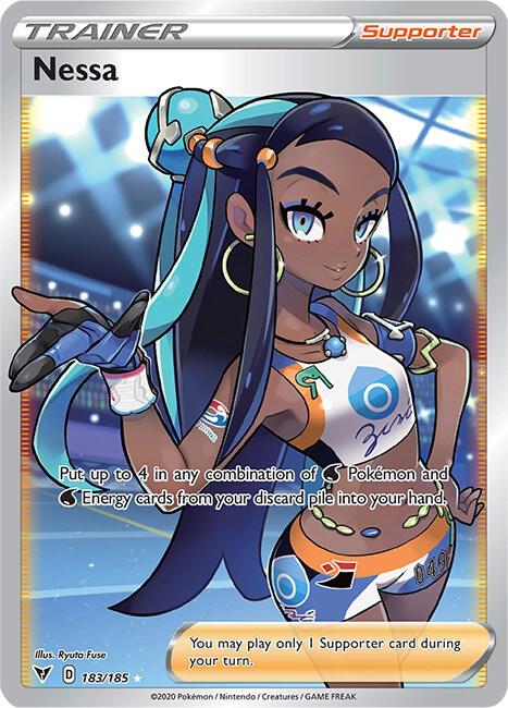 Pokémon: Nessa (Full Art) - SWSH04: Vivid Voltage - VGMX