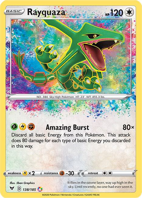 Pokemon: Rayquaza 138/185 - Vivid Voltage - VGMX