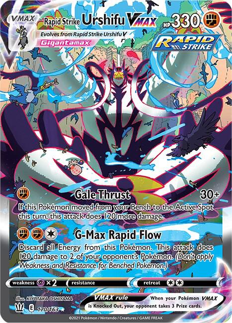 Pokémon: Rapid Strike Urshifu VMAX (Alternate Art Secret) - SWSH05: Battle Styles - VGMX
