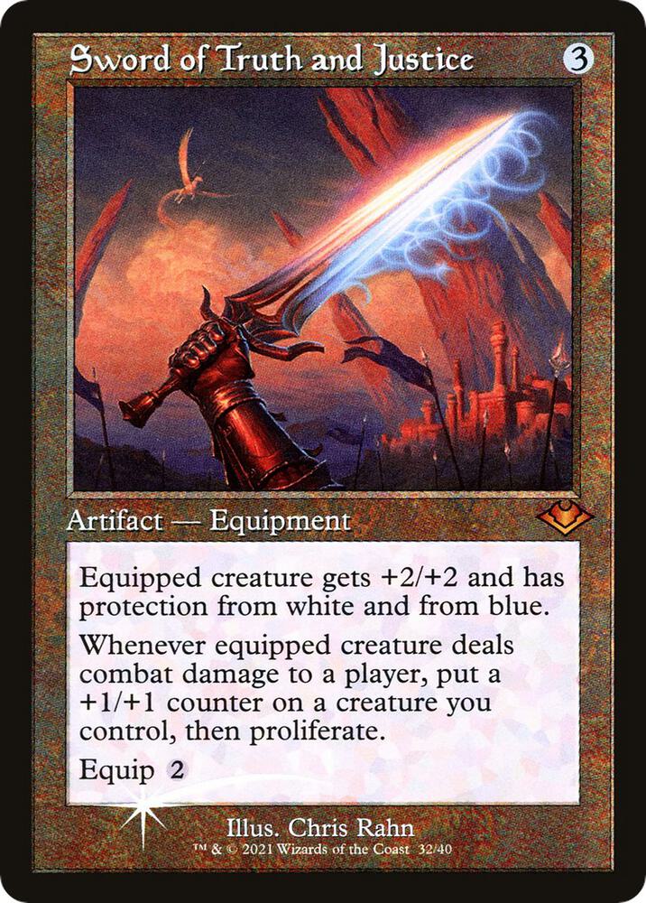 Magic: The Gathering: Sword of Truth and Justice (Retro Frame) - Modern Horizons - VGMX