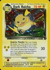 Pokémon: Dark Raichu - 83/82 - Team Rocket - VGMX