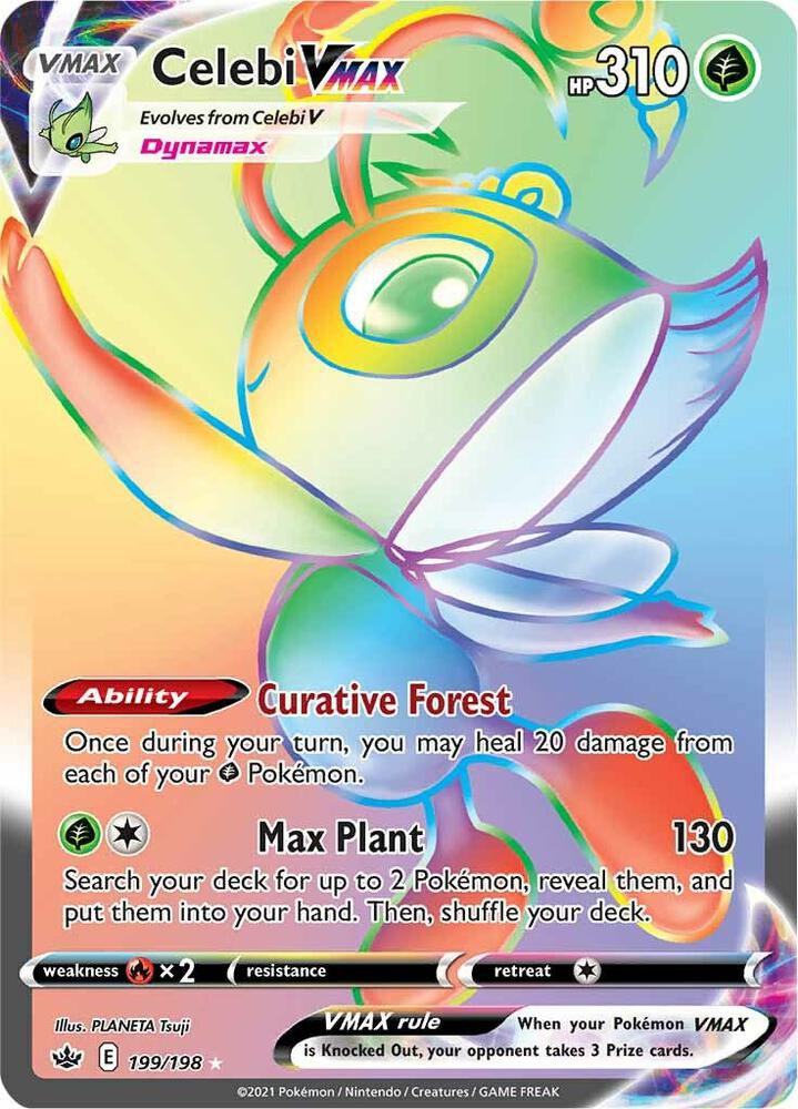 Pokémon: Celebi VMAX - 199/198 - Chilling Reign - VGMX