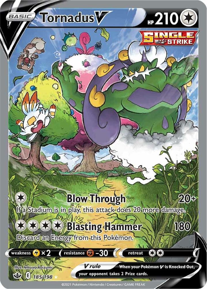 Tornadus V (Alternate Full Art) - SWSH06: Chilling Reign