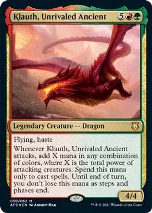 Klauth, Unrivaled Ancient - Commander: Adventures in the Forgotten Realms