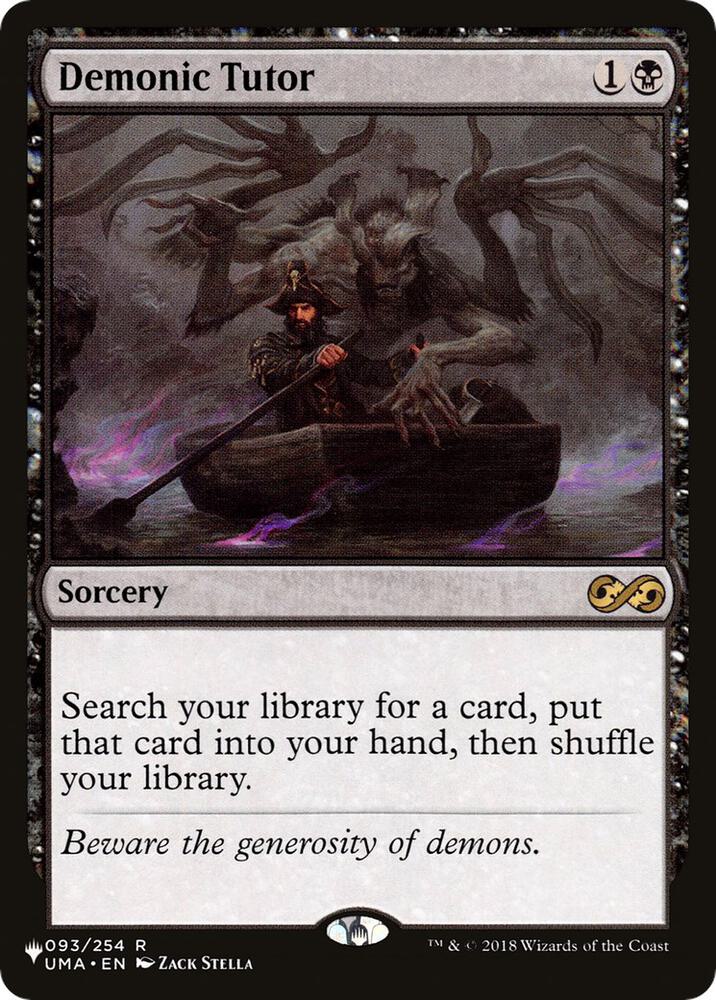 Demonic Tutor (UMA) - The List Reprints