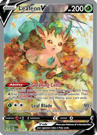 Leafeon V (Alternate Full Art) - SWSH07: Evolving Skies (SWSH07)