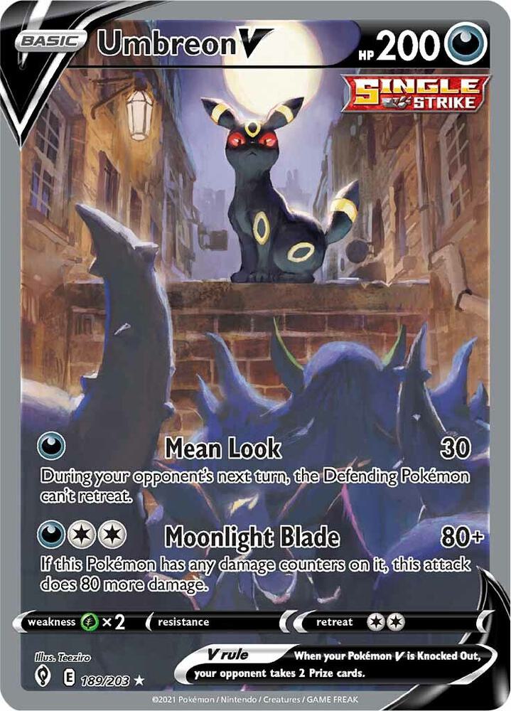 Pokemon: Umbreon V (Alternate Full Art) - SWSH07: Evolving Skies - VGMX