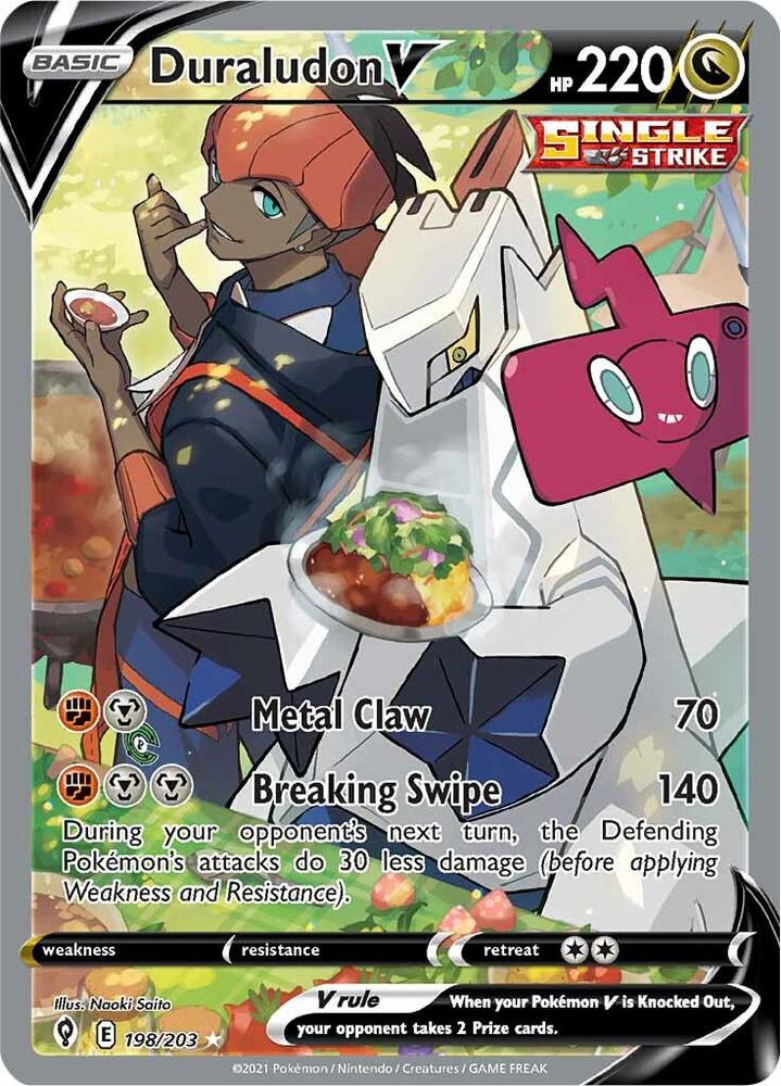 Pokemon: Duraludon V (Alternate Full Art) - SWSH07: Evolving Skies - VGMX