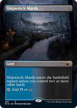Magic: The Gathering: Shipwreck Marsh (Borderless) - Innistrad: Midnight Hunt - VGMX