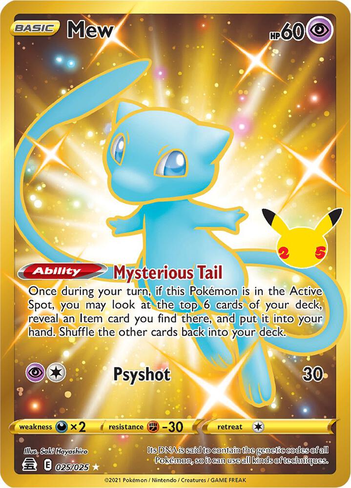 Pokemon: Mew 025/025 - Celebrations - VGMX