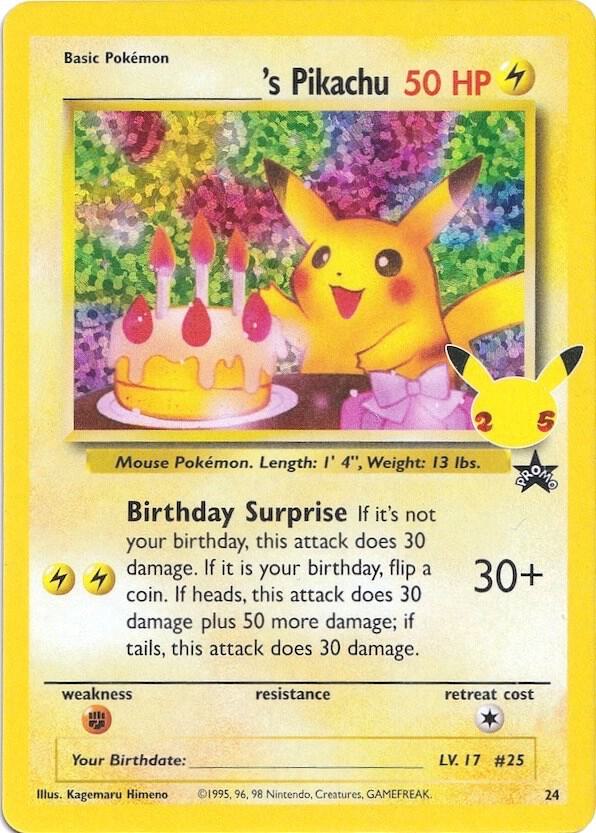 Pokémon: ______'s Pikachu - Celebrations: Classic Collection - VGMX