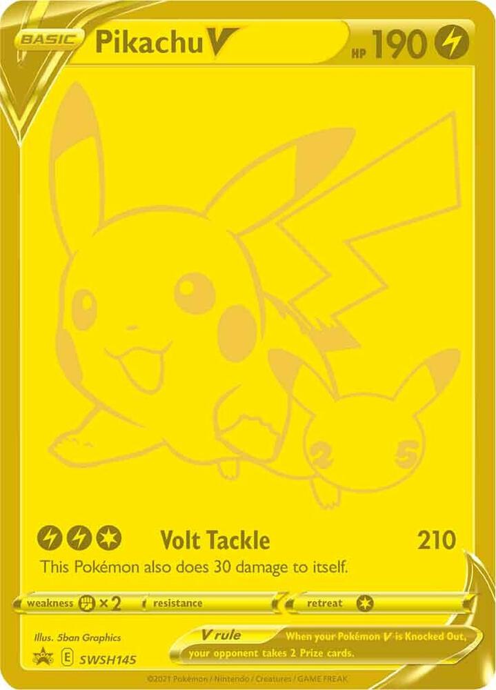 Pokemon: Pikachu V SWSH145 - Sword & Shield Promos
