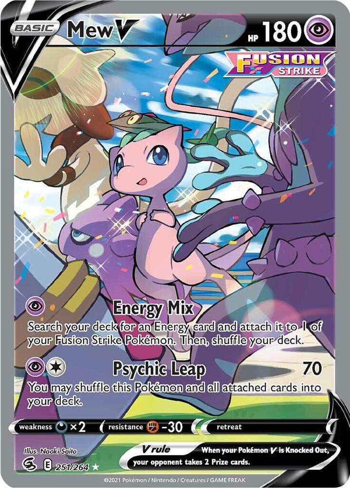 Mew V (Alternate Full Art) - SWSH08: Fusion Strike