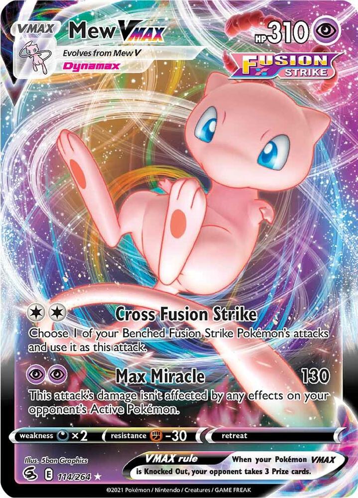 Pokémon: Mew VMAX - 114/264 - Fusion Strike - VGMX