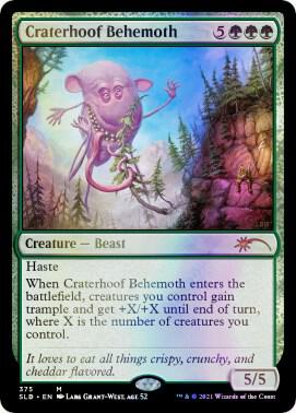 Craterhoof Behemoth (375) - Secret Lair Drop Series (SLD)