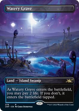 Magic: The Gathering: Watery Grave (Borderless) - Unfinity - VGMX