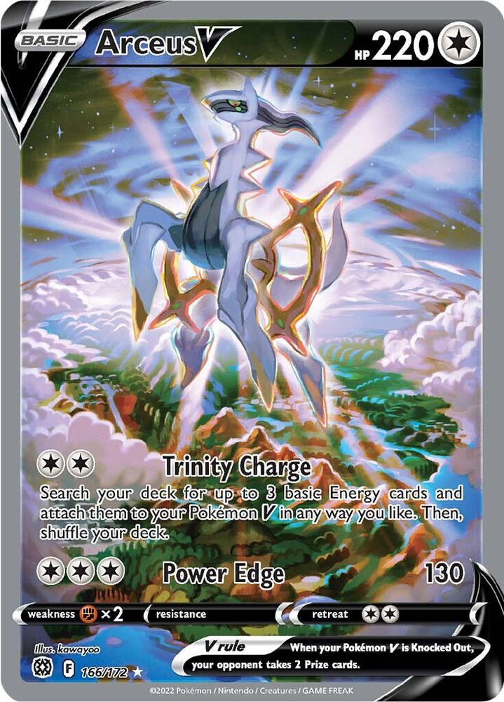 Pokemon: Arceus V 166/172 - Brilliant Stars - VGMX