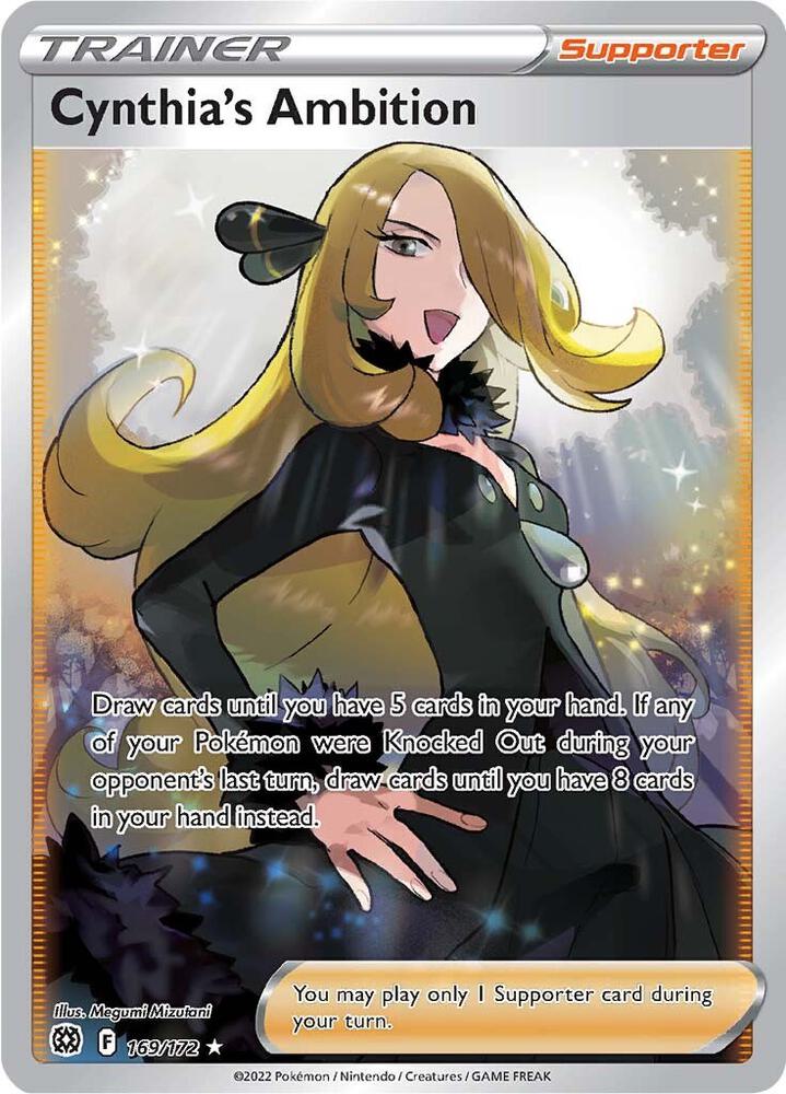 Pokemon: Cynthia's Ambition (Full Art) - SWSH09: Brilliant Stars - VGMX