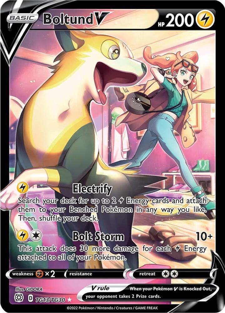 Pokémon: Boltund V - SWSH09: Brilliant Stars Trainer Gallery - VGMX