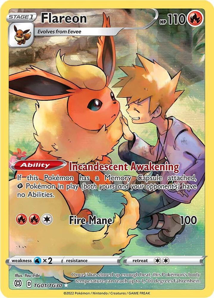 Pokémon: Flareon - TG01/TG30 - SWSH09: Brilliant Stars Trainer Gallery