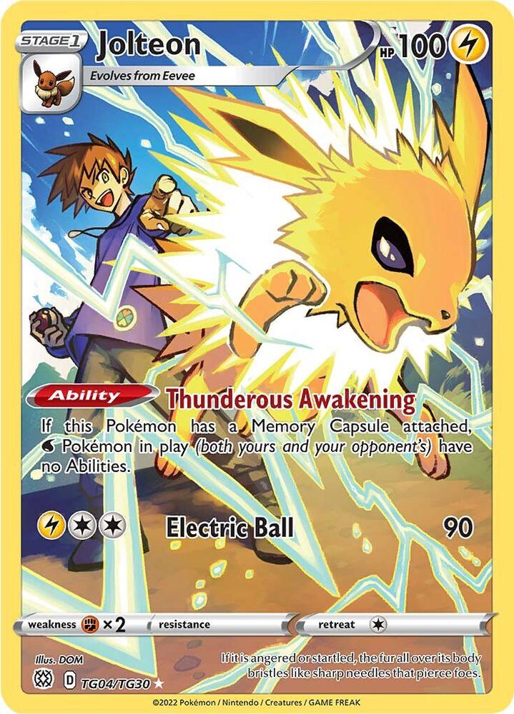 Pokémon: Jolteon TG04/TG30 - Brilliant Stars Trainer Gallery - VGMX