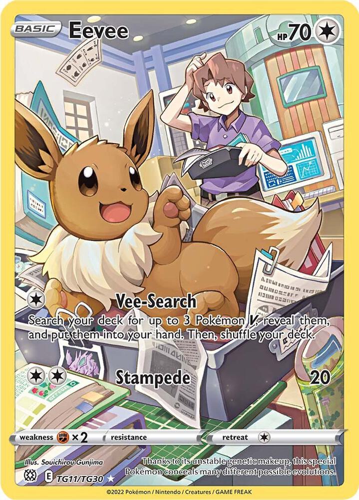Pokémon: Eevee TG11/TG30 - Brilliant Stars Trainer Gallery - VGMX