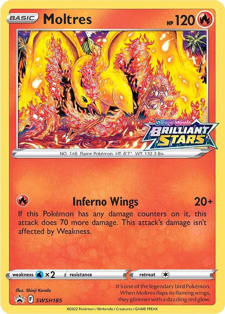 Pokémon: Moltres - SWSH185 - SWSH: Sword & Shield Promo Cards - VGMX