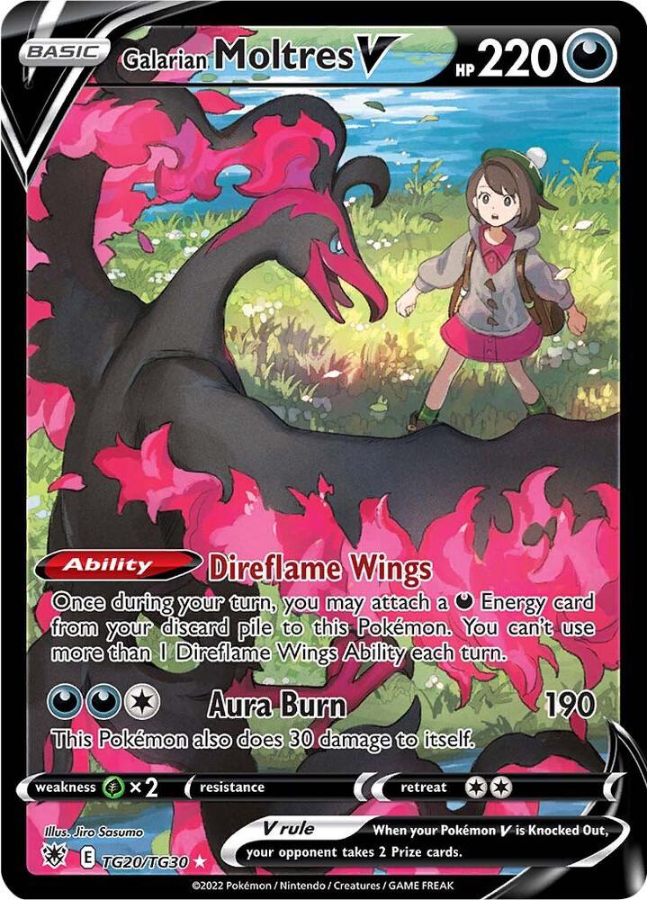 Pokémon: Galarian Moltres V - TG20/TG30 - SWSH10: Astral Radiance Trainer Gallery