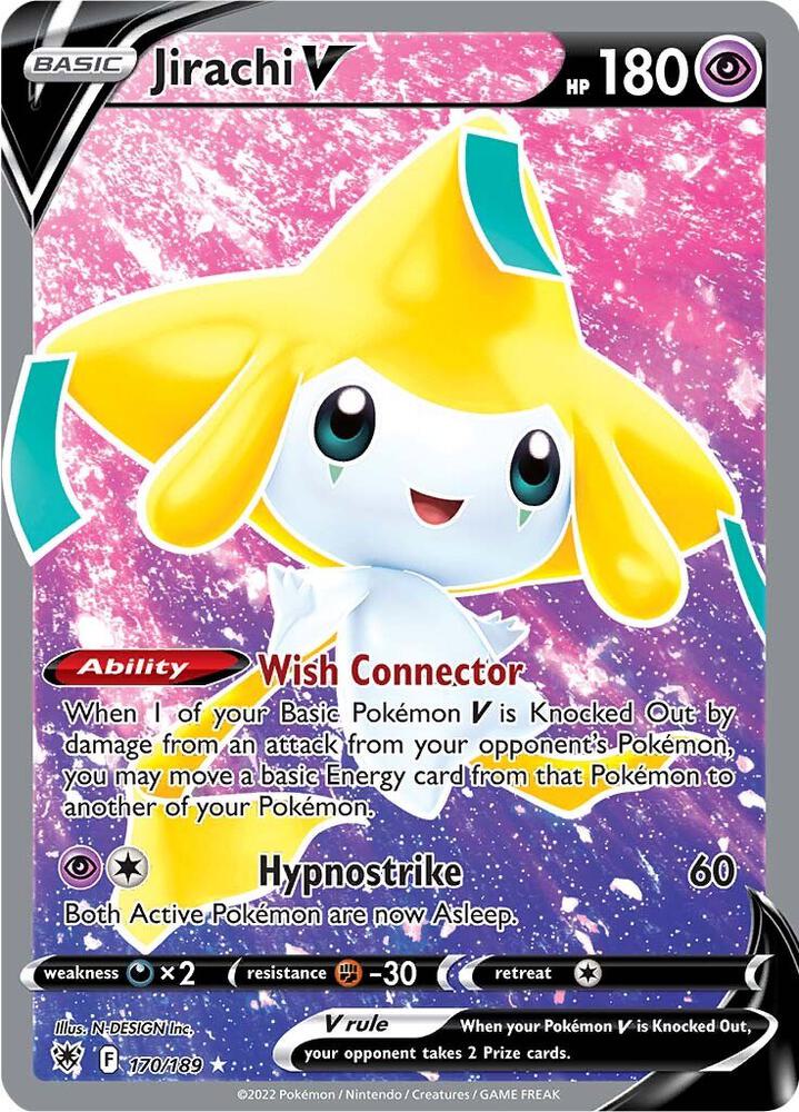 Pokemon: Jirachi V (Full Art) - SWSH10: Astral Radiance - VGMX