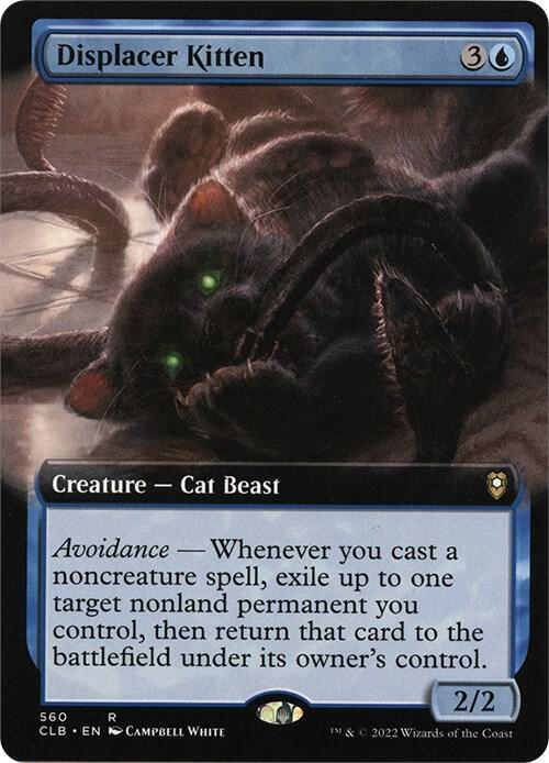 Magic: The Gathering: Displacer Kitten (Extended Art) - Commander Legends: Battle for Baldur's Gate
