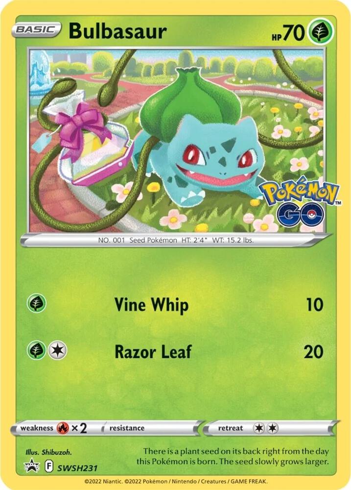 Pokémon: Bulbasaur - SWSH231 - SWSH: Sword & Shield Promo Cards - VGMX