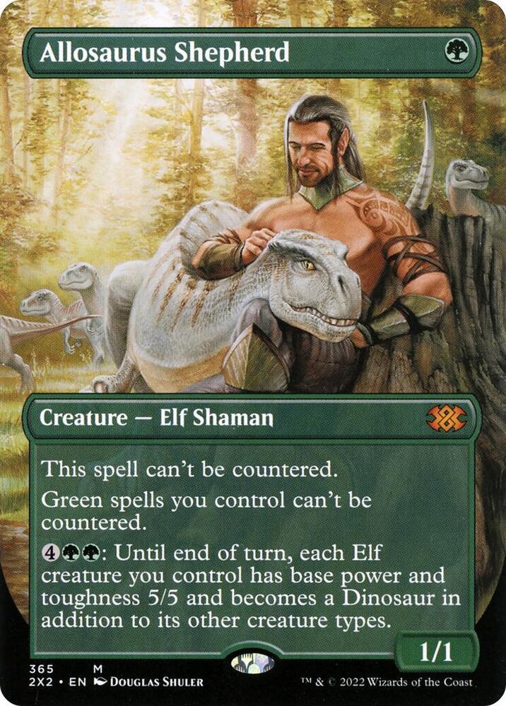 Magic: The Gathering: Allosaurus Shepherd (Borderless) - Double Masters 2022 - VGMX