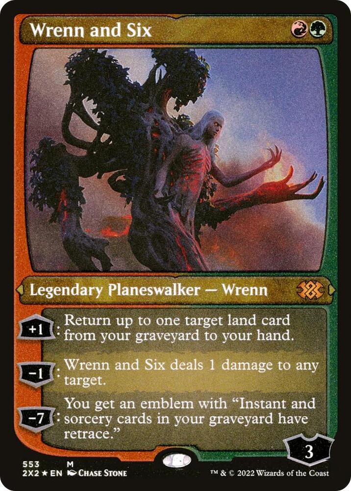 Magic: The Gathering: Wrenn and Six (Foil Etched) - Double Masters 2022 - VGMX