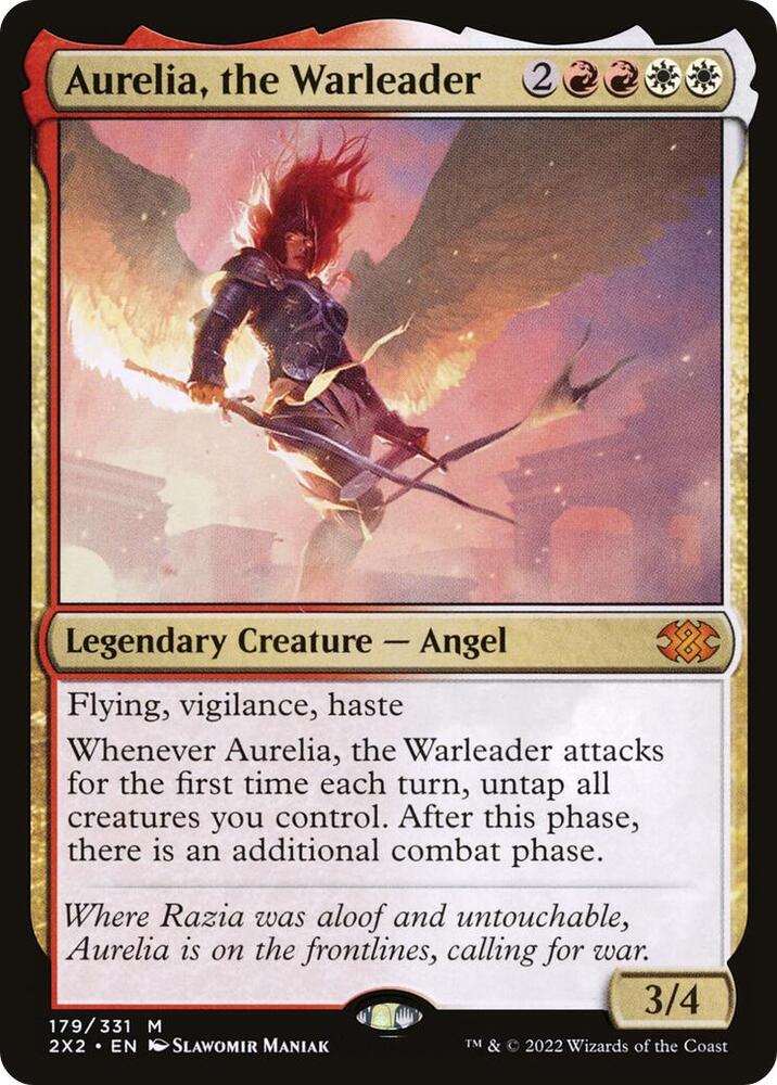 Magic: The Gathering: Aurelia, the Warleader - Double Masters 2022 - VGMX
