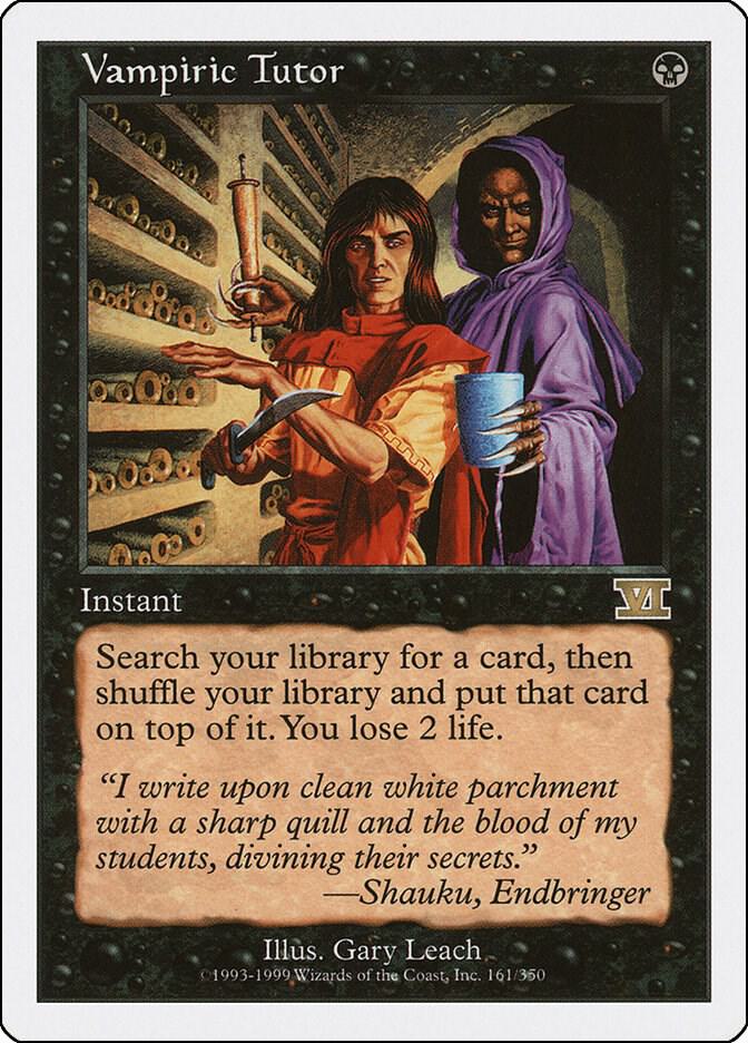 Magic: The Gathering: Vampiric Tutor - Classic Sixth Edition - VGMX
