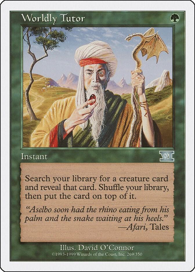 Magic: The Gathering: Worldly Tutor - Classic Sixth Edition - VGMX