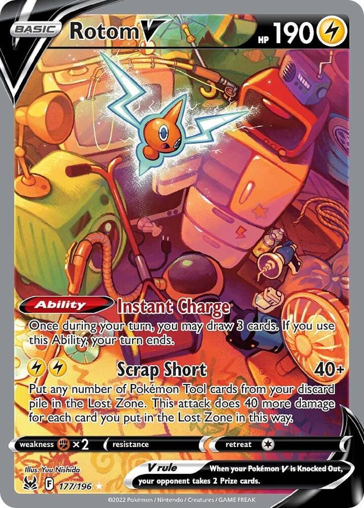 Pokémon: Rotom V (Alternate Full Art) - SWSH11: Lost Origin - VGMX