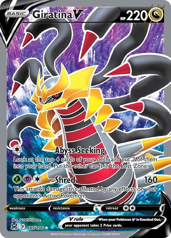 Pokemon: Giratina V 185/196 - Lost Origin - VGMX
